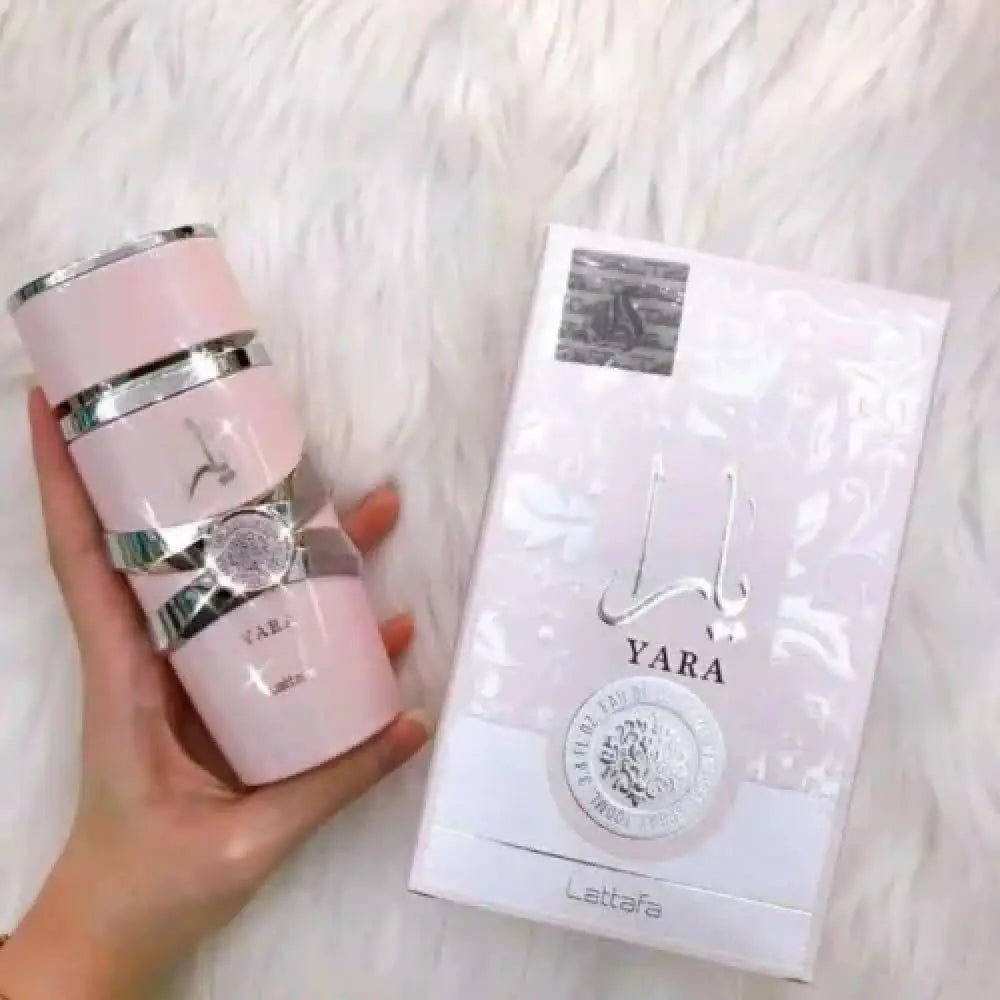 Lattafa Yara Rosa Eau de Parfum 100ml Doçura Tropical. Elegância Feminina. Presença Delicada.