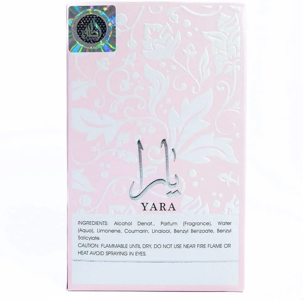 Lattafa Yara Rosa Eau de Parfum 100ml Doçura Tropical. Elegância Feminina. Presença Delicada.