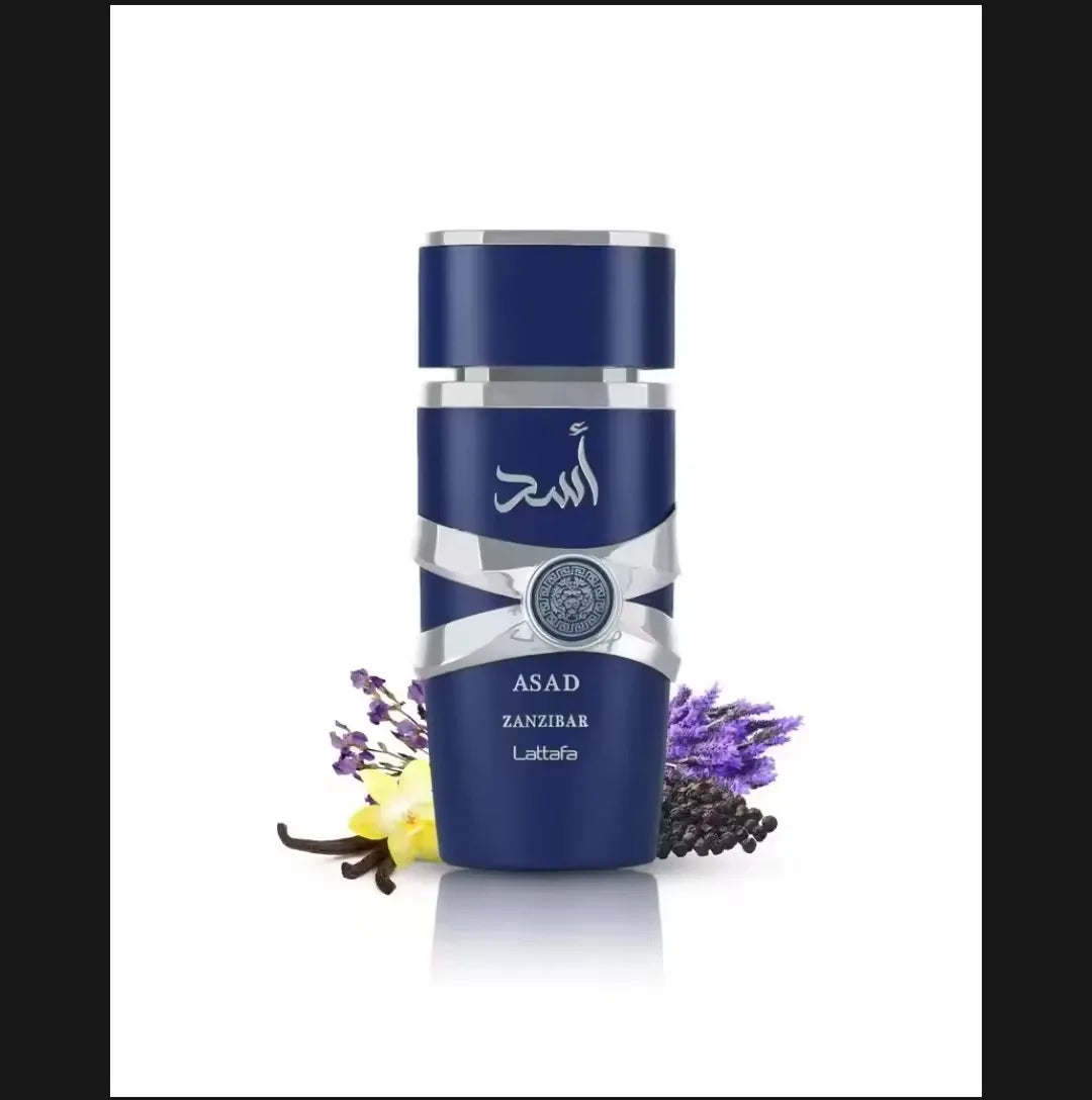 Lattafa Asad Zanzibar – Eau de Parfum (100ml) | A Frescura Tropical e o Mistério do Índico