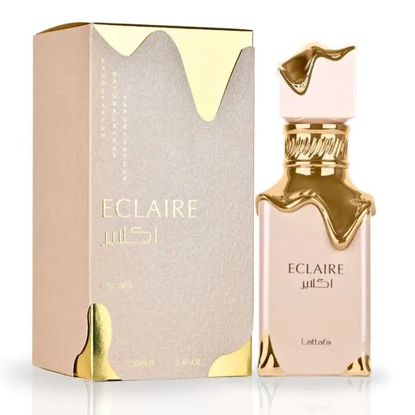 Lattafa Eclaire Eau de Parfum 100ml  Doçura. Luxo. Feminilidade Irresistível.