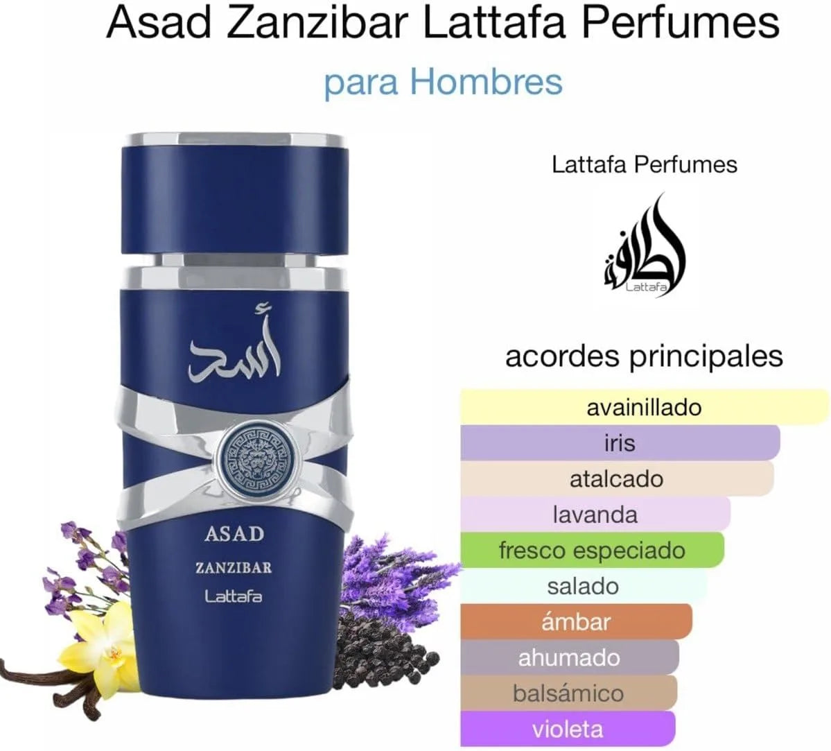 Lattafa Asad Zanzibar – Eau de Parfum (100ml) | A Frescura Tropical e o Mistério do Índico