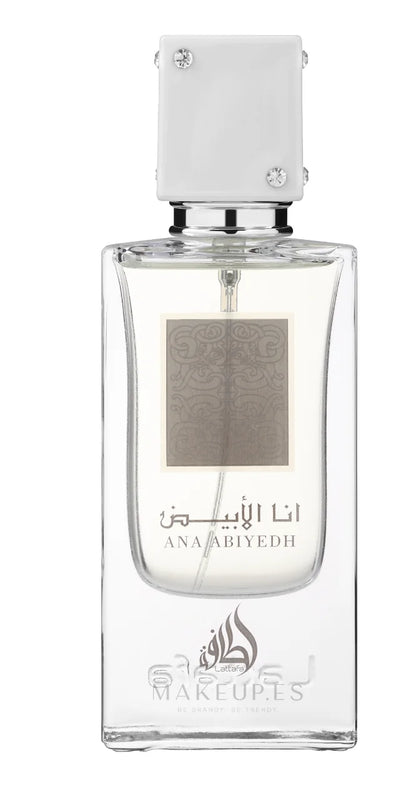 Lattafa Ana Abiyedh Eau de Parfum 60ml  Pureza. Sofisticação. Elegância Discreta.