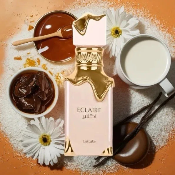 Lattafa Eclaire Eau de Parfum 100ml  Doçura. Luxo. Feminilidade Irresistível.