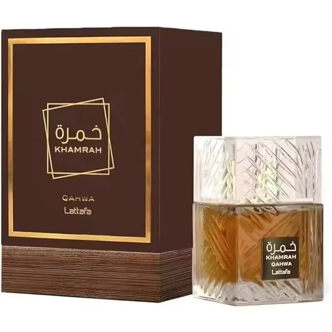 Lattafa Khamrah Qahwa Eau de Parfum 100ml| Edição Especial – Café Árabe & Luxo Intenso