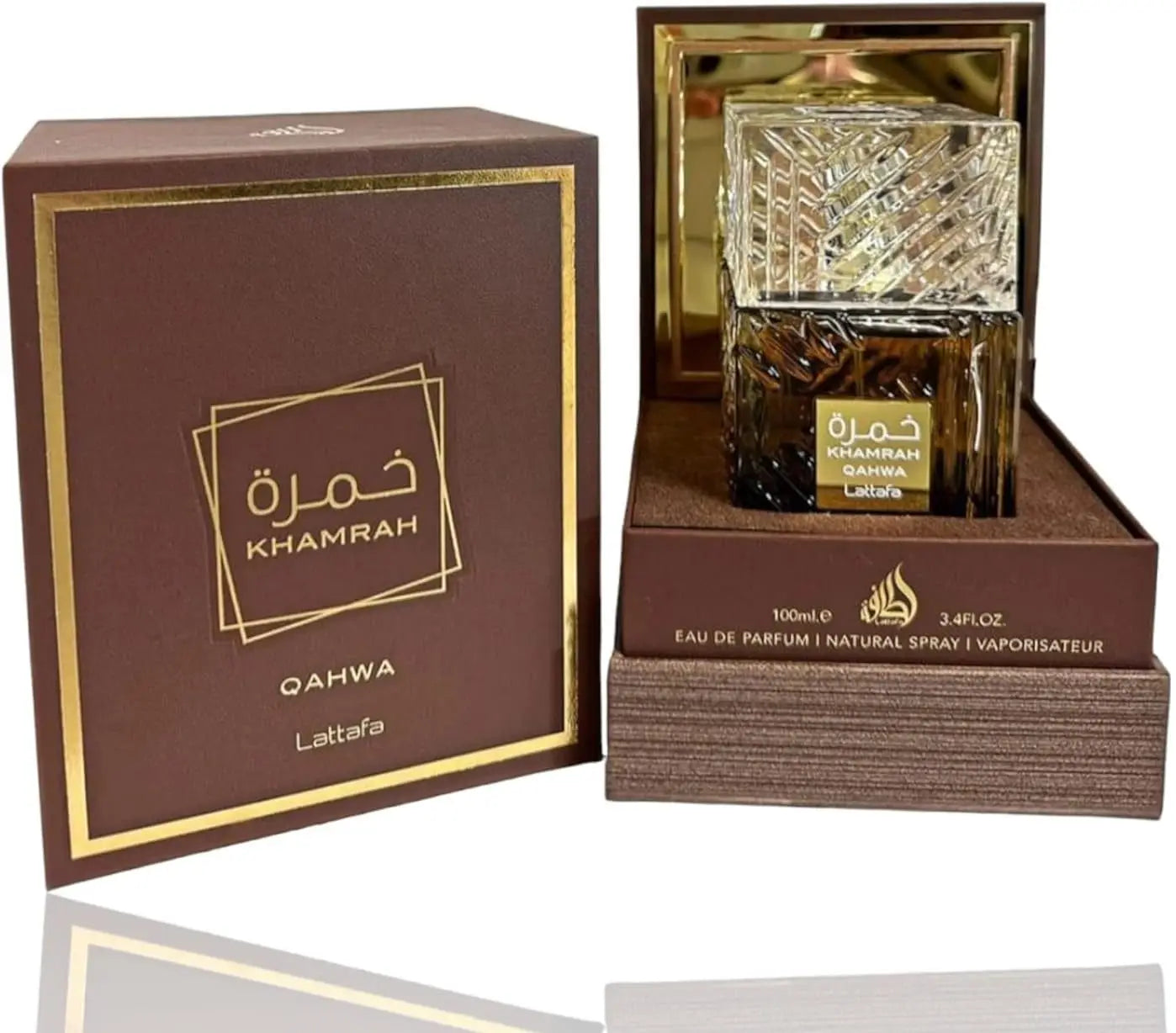 Lattafa Khamrah Qahwa Eau de Parfum 100ml| Edição Especial – Café Árabe & Luxo Intenso