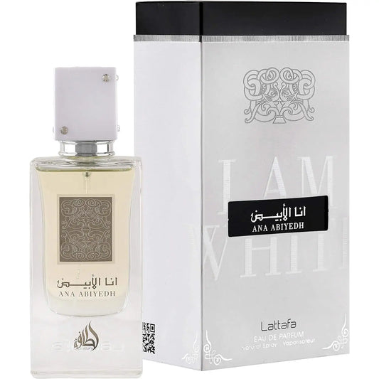 Lattafa Ana Abiyedh Eau de Parfum 60ml  Pureza. Sofisticação. Elegância Discreta.
