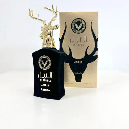 Lattafa Al Noble Ameer Eau de Parfum 100ml  Nobreza. Poder. Presença Imponente.