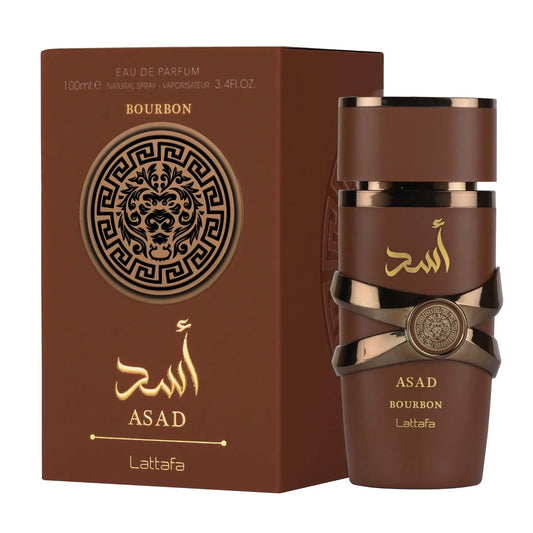 Lattafa Asad Bourbon – Eau de Parfum (100ml) | A Sedução Intensa da Baunilha e Especiarias