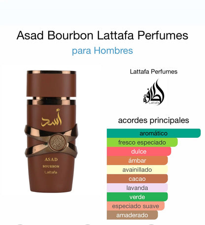 Lattafa Asad Bourbon – Eau de Parfum (100ml) | A Sedução Intensa da Baunilha e Especiarias