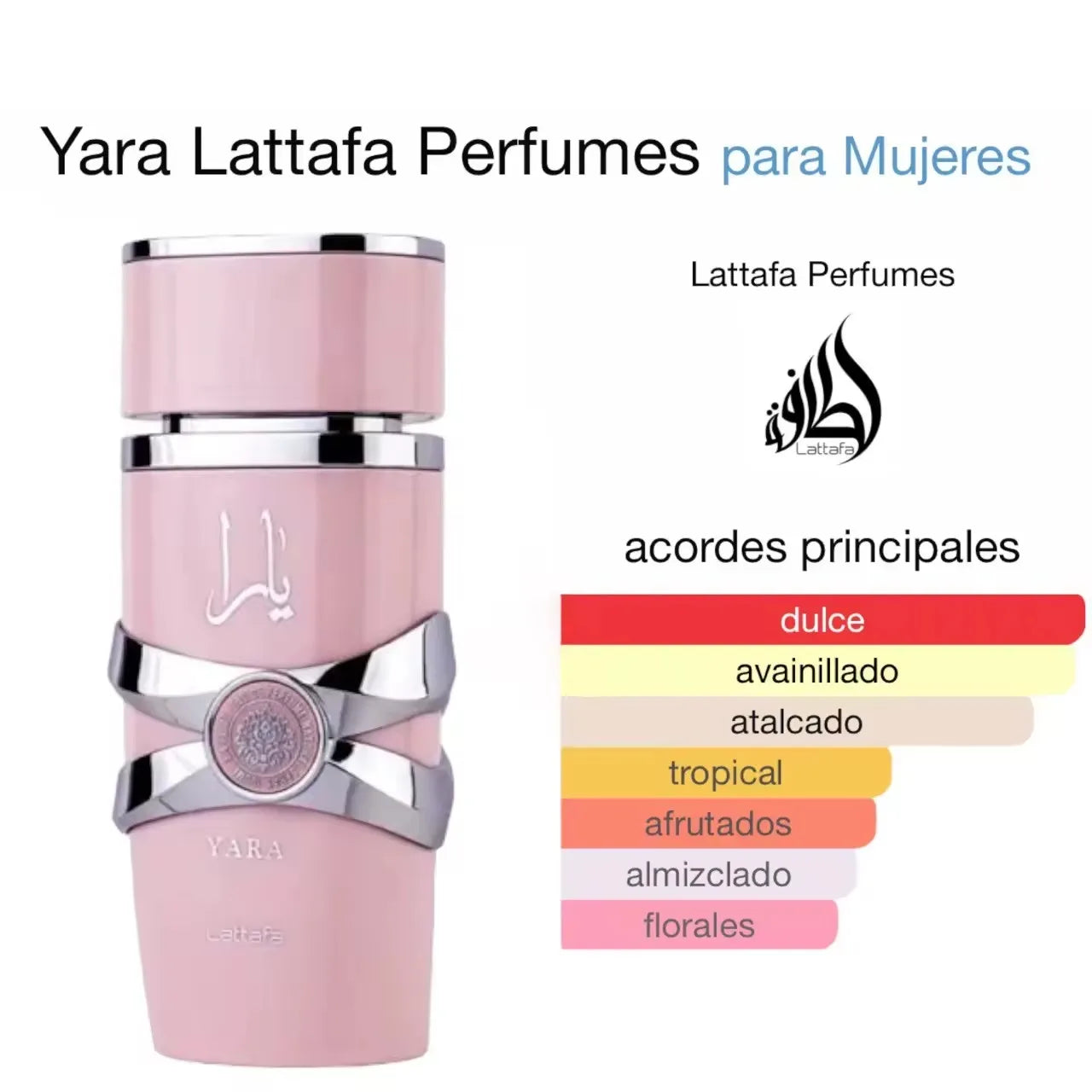 Lattafa Yara Rosa Eau de Parfum 100ml Doçura Tropical. Elegância Feminina. Presença Delicada.
