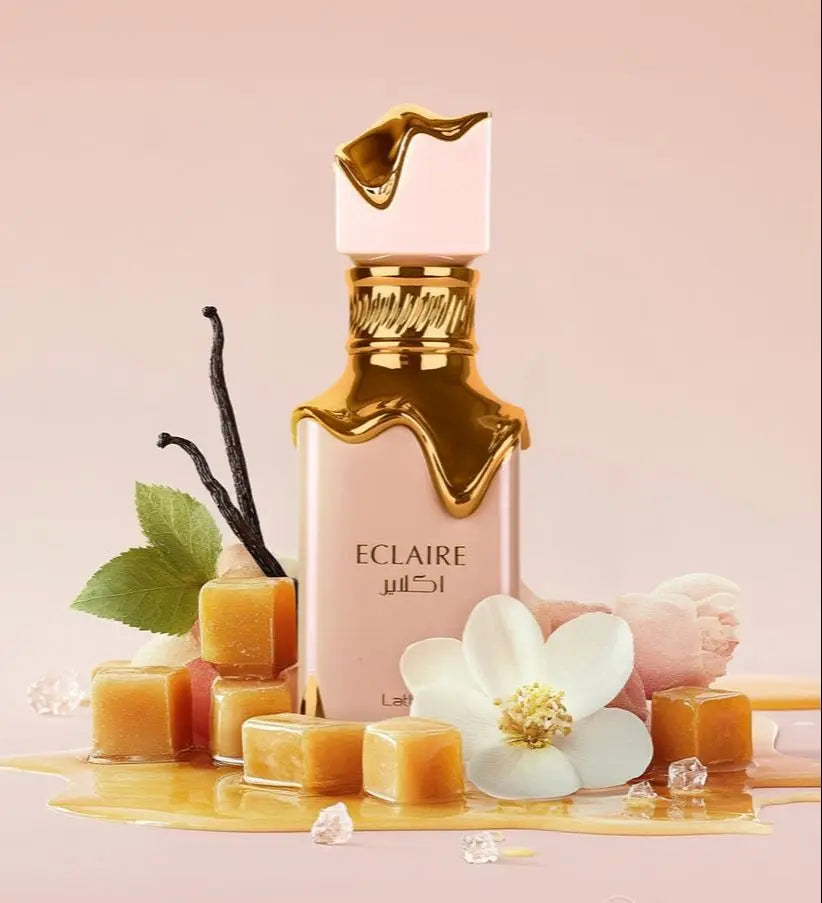 Lattafa Eclaire Eau de Parfum 100ml  Doçura. Luxo. Feminilidade Irresistível.