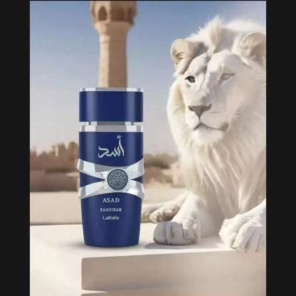 Lattafa Asad Zanzibar – Eau de Parfum (100ml) | A Frescura Tropical e o Mistério do Índico