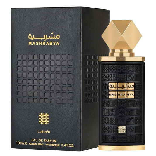Lattafa Mashrabya – Eau de Parfum (100ml) | A Tradição Árabe entre o Doce e o Fumado