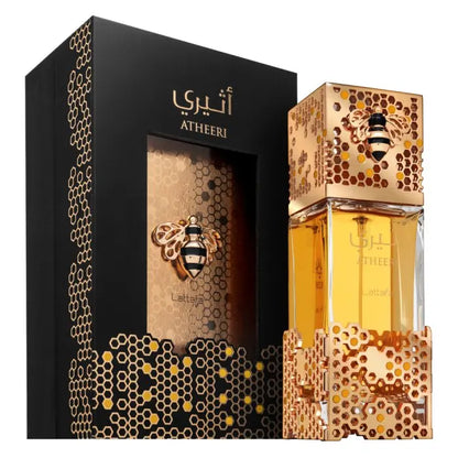 Lattafa Atheeri – Eau de Parfum (100ml) | A Doçura Majestosa e o Brilho do Ouro