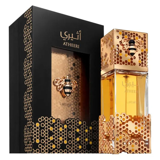 Lattafa Atheeri – Eau de Parfum (100ml) | A Doçura Majestosa e o Brilho do Ouro