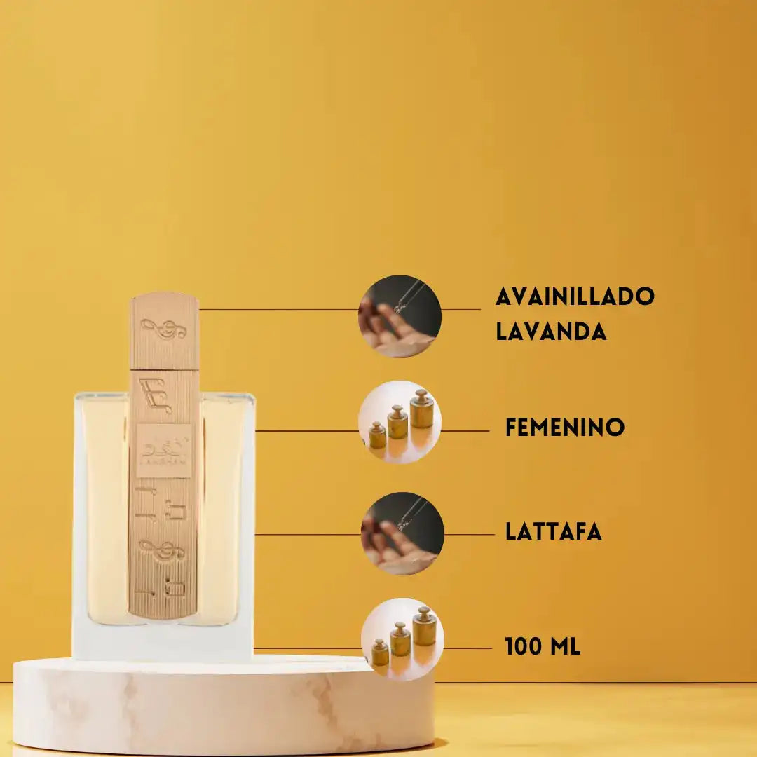 Lattafa Angham Eau de Parfum 100ml

Elegância. Doçura. Presença Inesquecível.